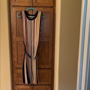 Tory Burch Multicolor Striped Midi Dress